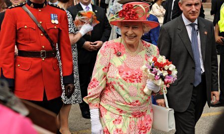 The Queen, Dressed In Bright Pink